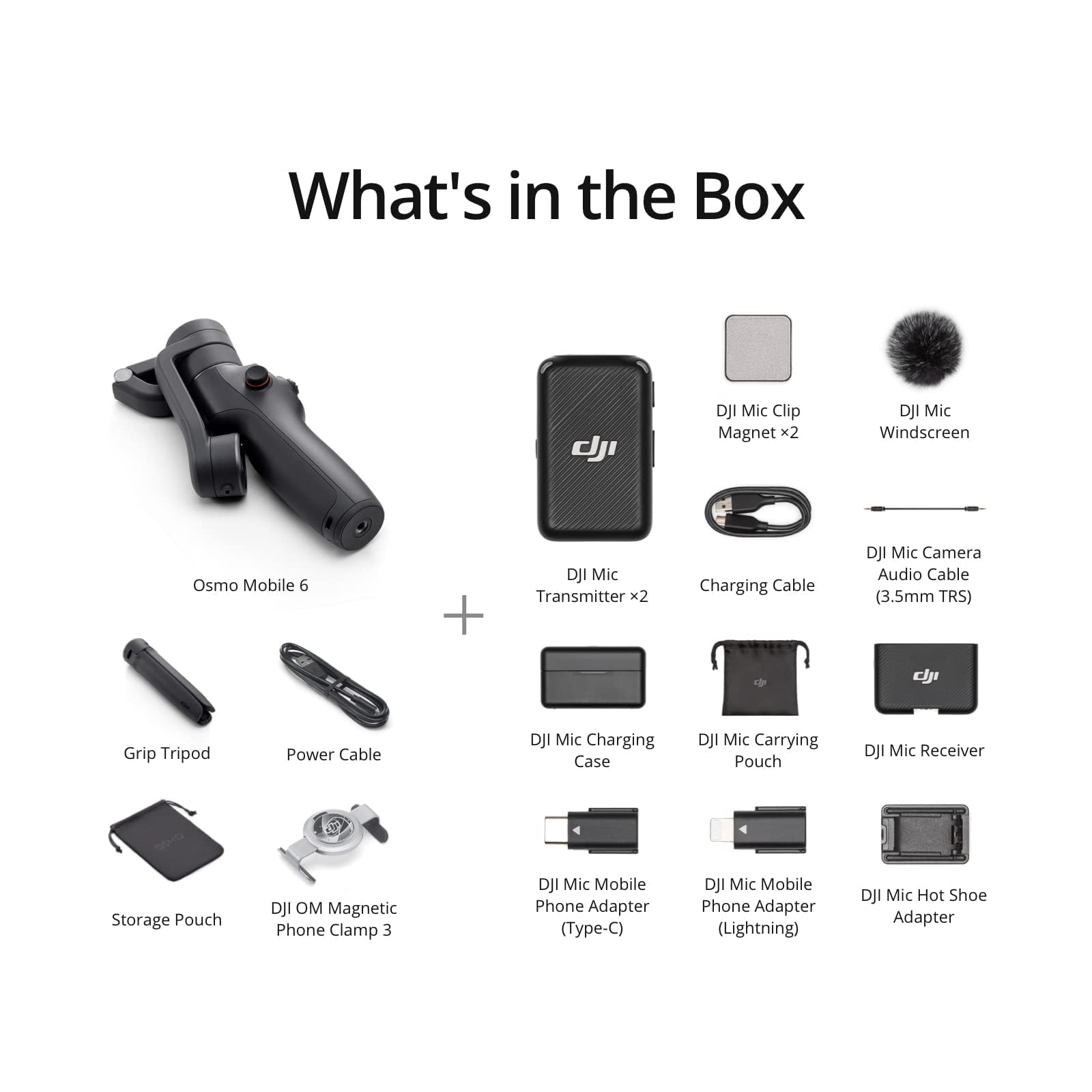 DJI Osmo Mobile 6 Gimbal Stabilizer for Smartphones, 3-Axis Phone Gimbal, Built-In Extension Rod, Object Tracking, Portable and Foldable, Vlogging Stabilizer, YouTube TikTok, Slate Gray