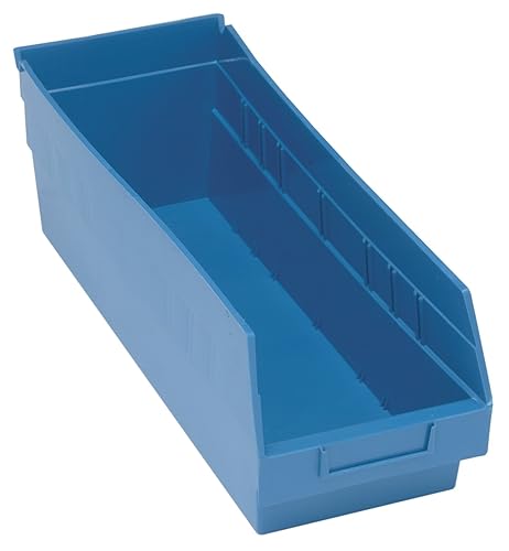 Quantum Storage QSB204BL - Paquete de 20 contenedores de almacenamiento de plástico colgantes de 6 pulgadas, 17-78 pulgadas x 6-58 x 6 pulgadas, azul