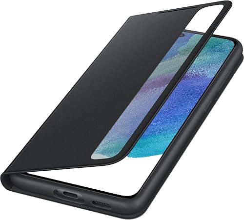 SAMSUNG Electronics EF-ZG990CBEGEW - Carcasa para Galaxy S21 FE Smart Clear View, color grafito, talla única