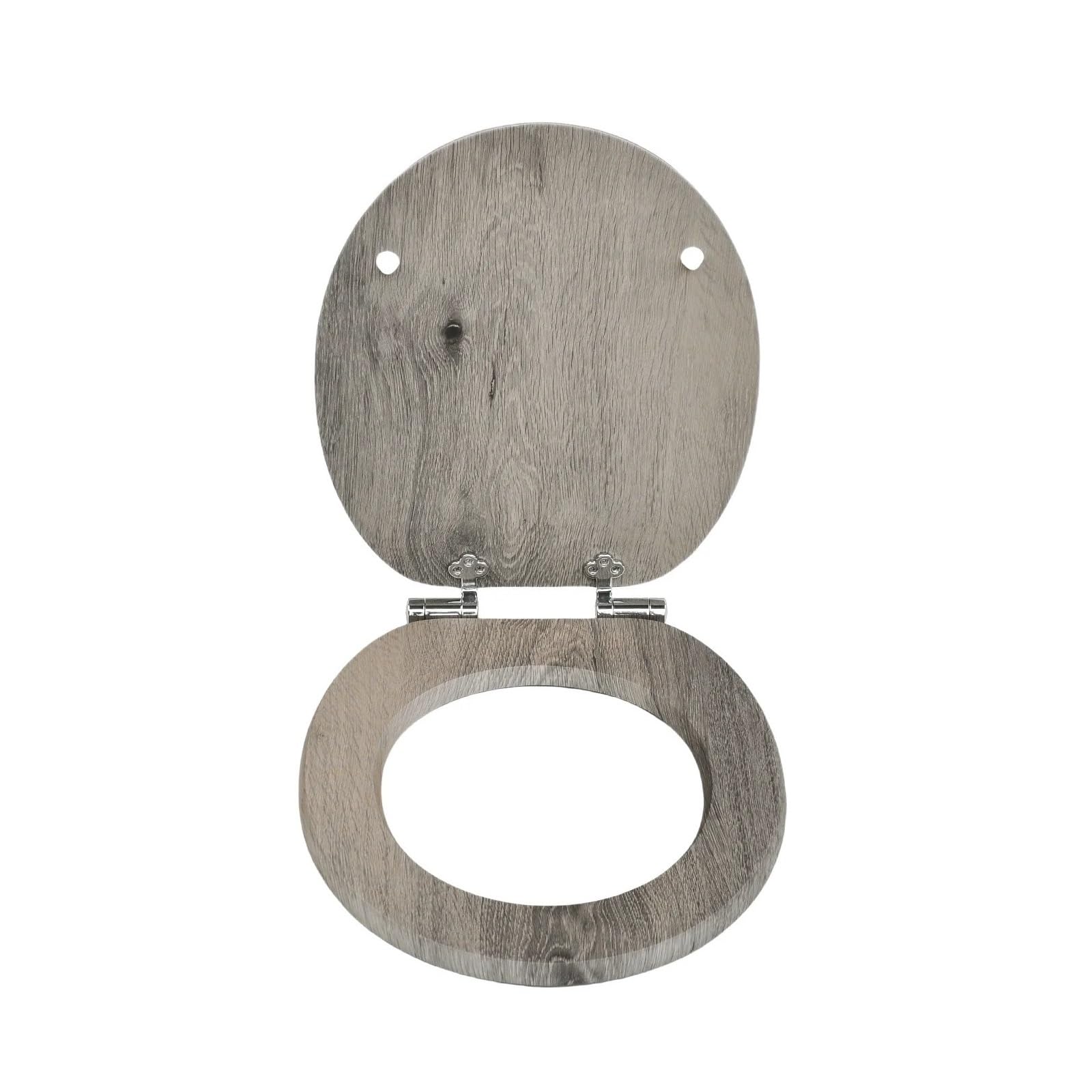 Copriwater Con Abbassamento Automatico Sedile WC Universale In Legno MDF Occhiali Antibatterici Installazione Semplice Robusto E Confortevole