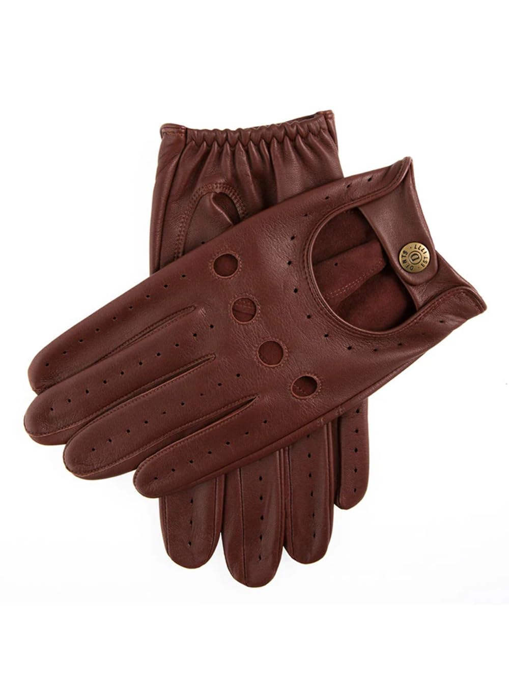 Dents Mens Leather Driving Gloves 5-1011 Large English Tan