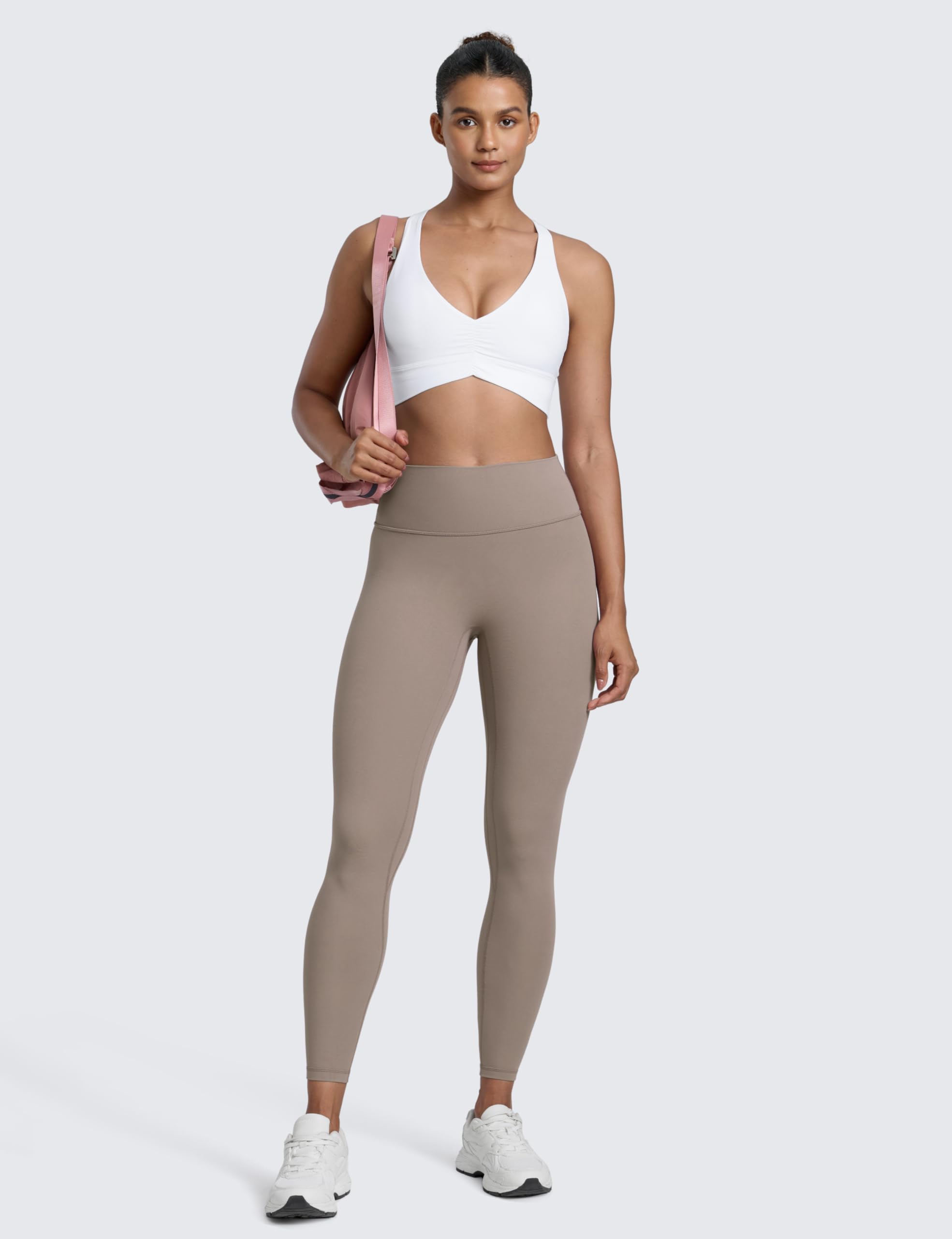 CRZ YOGA Mujeres Butterlift Levantamiento Glúteos Leggings 64/71cm - Sin Costura Frontal Pantalones Yoga Talle Alto
