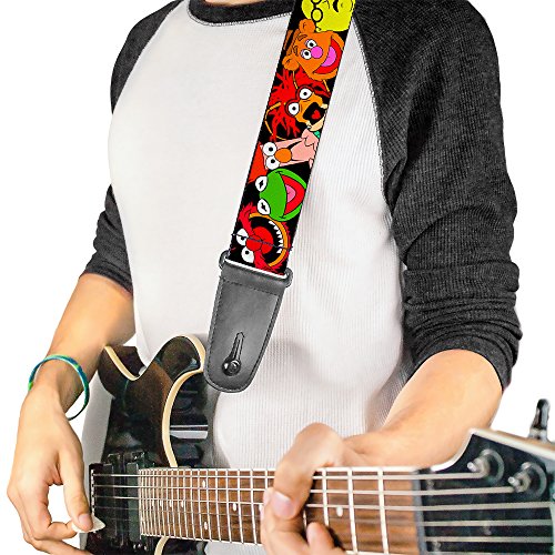 Buckle-down Sangle de guitare 34-60″ Muppets Faces Black - Les Beatles, Paul McCartney, John Lennon, RIngo Starr, George Harrison Buckle-down Sangle de guitare 34-60" Muppets Faces Black – Image 3