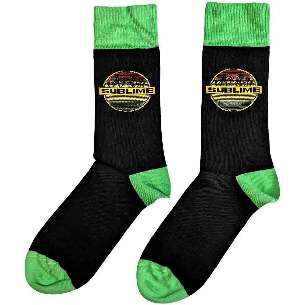 Rock Off officially licensed products Sublime Ankle Socks Circle Logo Official Mens Black (UK SIZE 7-11) One Size