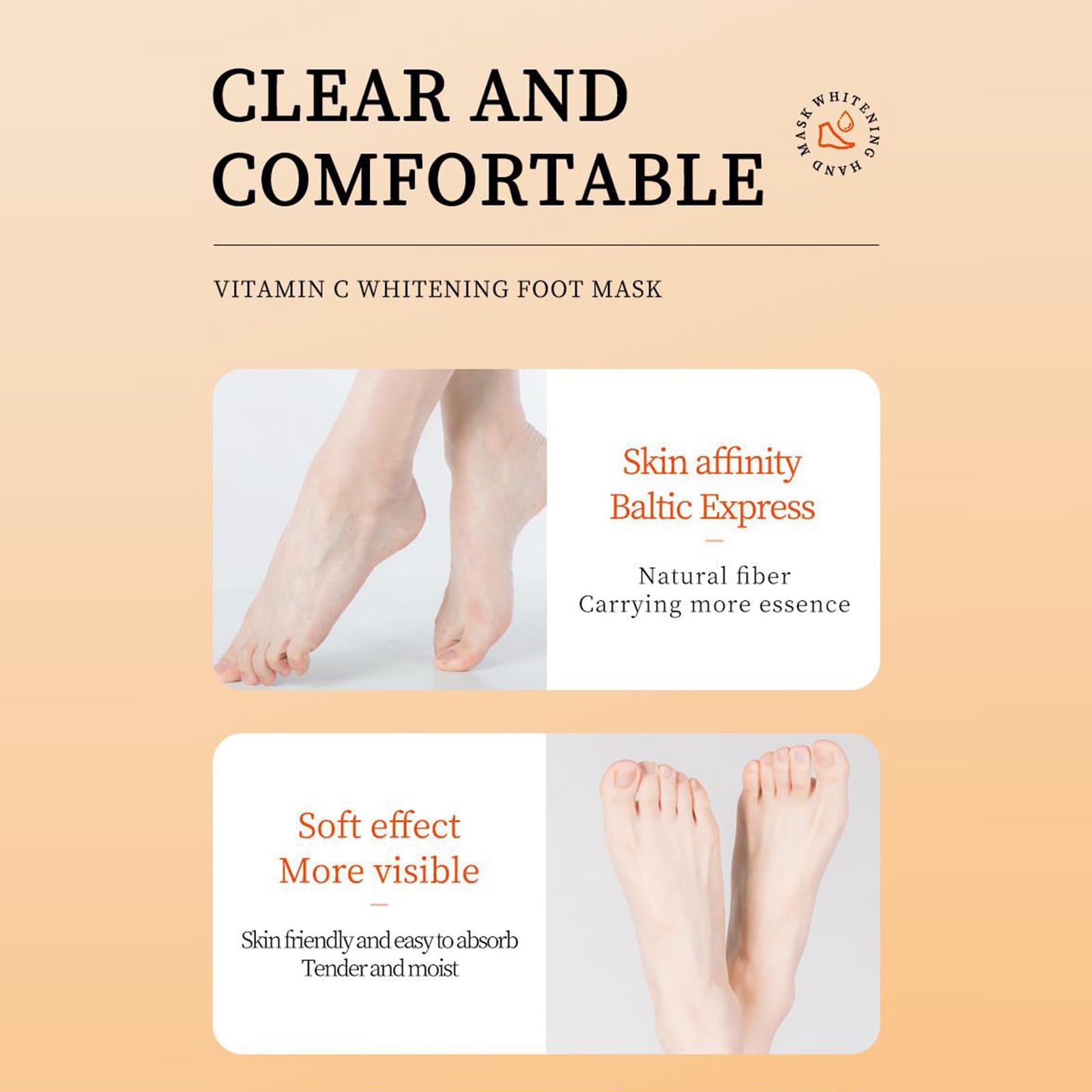 Masque Pour Les Pieds Avec Vic 5 Paires, Masques Pour Les Pieds, Chaussettes Hydratantes Non Grasses, Contient Vic, Hydrate Et Hydrate Les Pieds, Hydratant Pour Les Pieds Pour Peaux Très Sèches