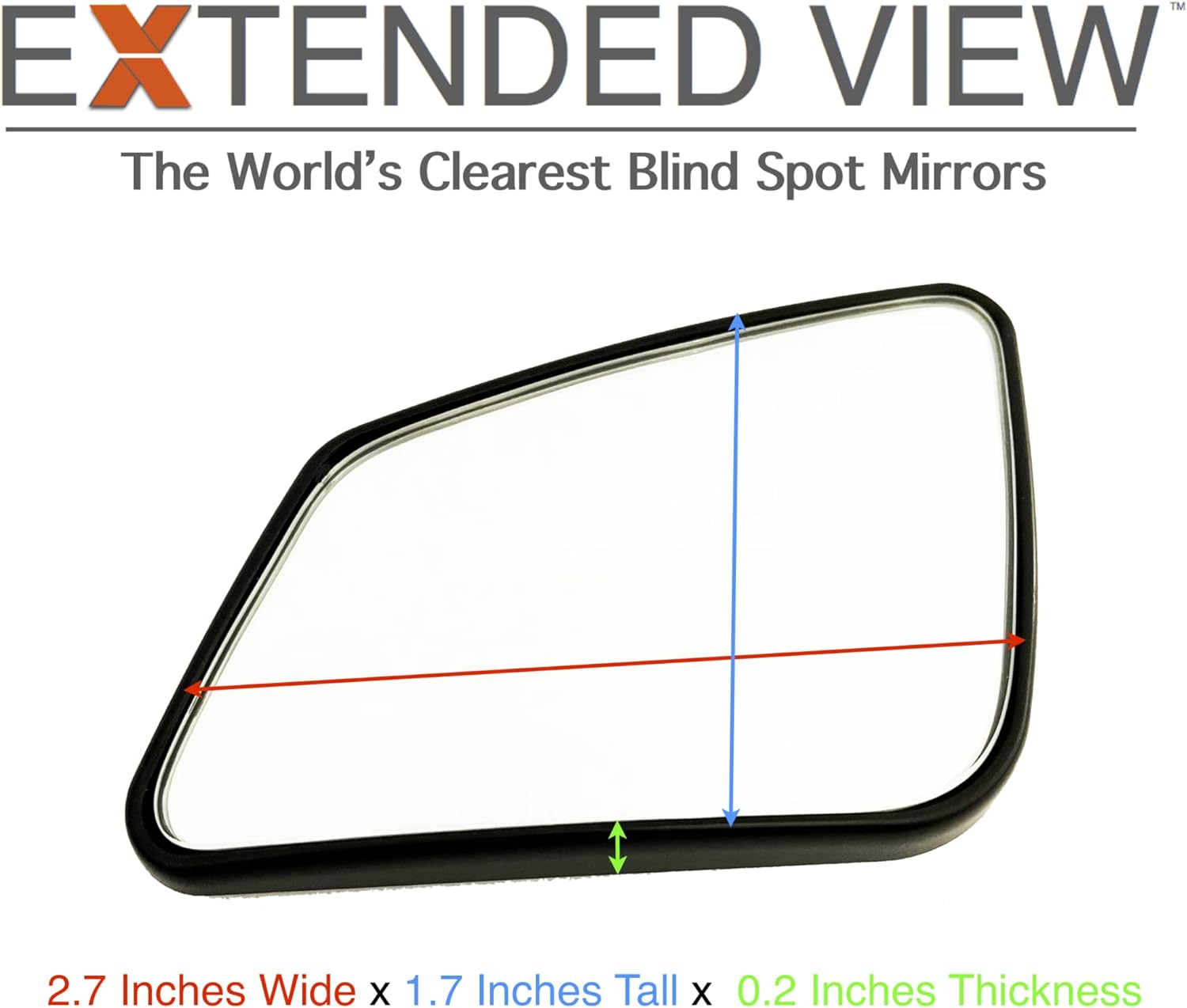 Blind Spot Mirrors- Compatible with BMW 6 Series E63 Extended View