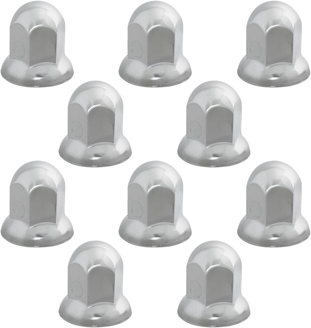 10 Hole Wheel Axle Covers JIUXI ABS Chrome Plastic Axle Cover Kit For Semi Trucks – Includes Nut Covers & Tool, Standard Size Semi Truck Mud Flaps - View #6