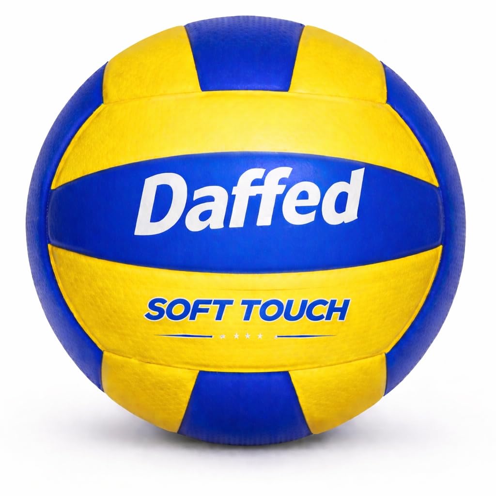volleyball – premium rubber volleyball | soft touch, durable & waterproof | ideal for indoor & outdoor play free football pin