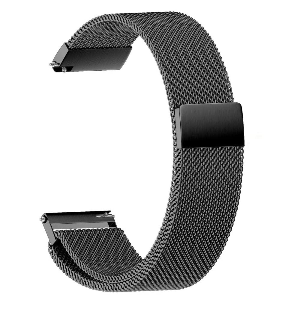 T TECLUSIVE Luxury Magnetic Loop Metal Chain Strap 19mm Compatible for Noise Colorfit Pro 2 / Oxy/Pulse/Beat and Boat Storm Watch | Precise Fit for these models | Adjustable Magnetic Band (Black) (B09TPHJ3GM) Amazon Price History, Amazon Price Tracker