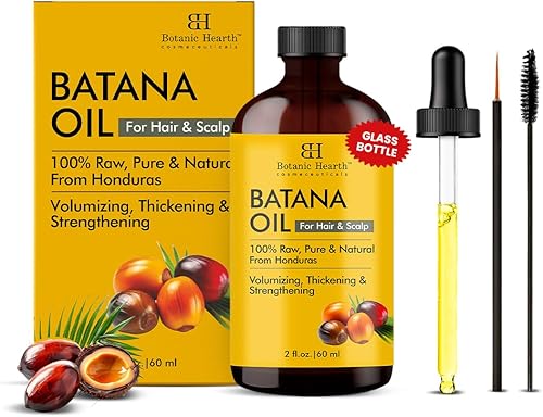 Miniatura 23 de Botanic Hearth Aceite de cafeína y batana para el crecimiento del cabello (6.7 onzas líquidas), tratamiento nutritivo y fortalecedor del cabello