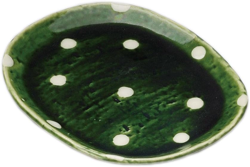 Oribe Polka Dot Oval Dish 6.4 x 5.3 x 0.5 inches (16.2 x 13.5 x 1