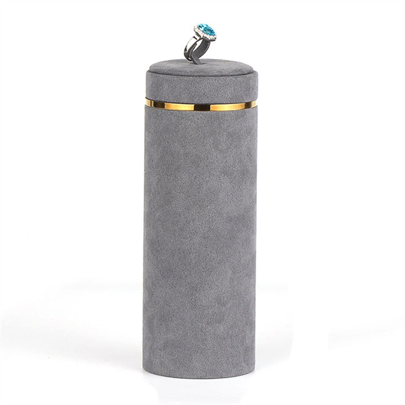 Présentoir à Bijoux pour bagues, Colliers, pendentifs, Boucles d'oreilles et Bracelets, pour Femmes et Filles, Gris (Couleur : C)