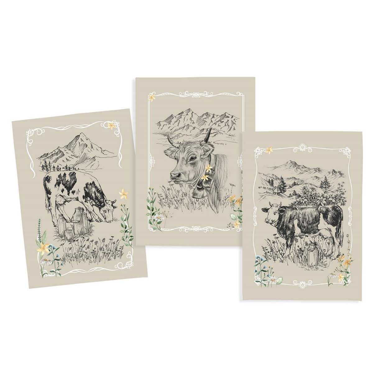 Torchons en coton Stof Montbéliardes haute absorption pour vaisselle sans trace