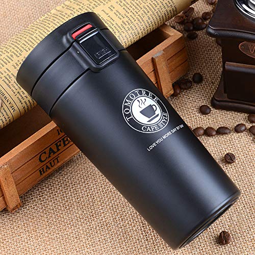 Image of SLOSH Leak-proof Insulated Thermal Travel Mug with Lid, BPA Free, 380 m, Black