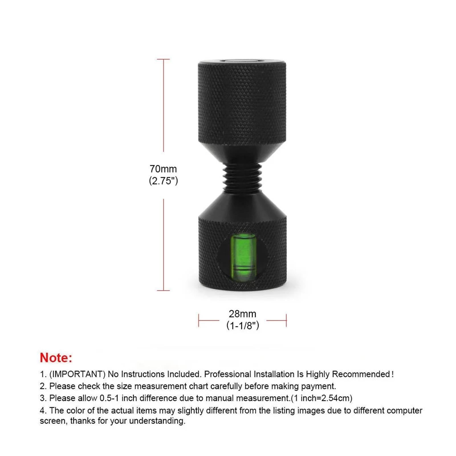 Perni a due fori da 1-1/8" Livello incorporato in alluminio
