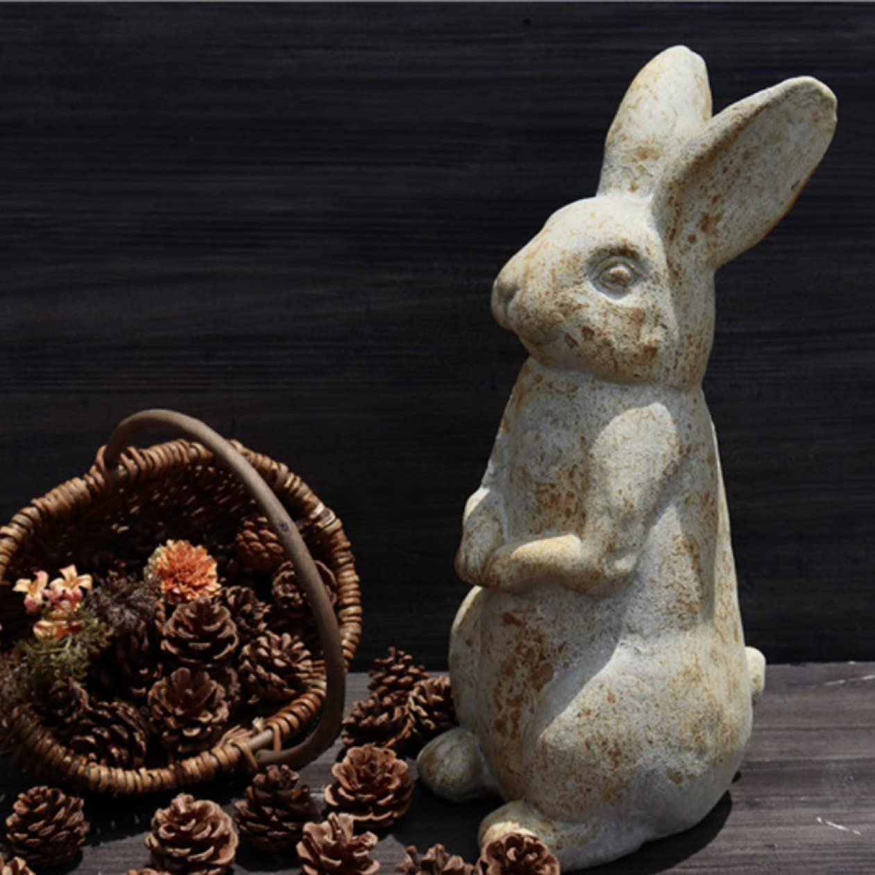 ウサギのオーナメント 水飲み場付き ウサギのオーナメント 水飲み場付き 玄関 うさぎ 置物