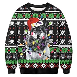 Unisex 3D Printed Christmas Sweatshirts Crew Neck Long Sleeve Loose Top Xmas Pullover 15 Unisex 3D Printed Christmas Sweatshirts Crew Neck Long Sleeve Loose Top Xmas Pullover