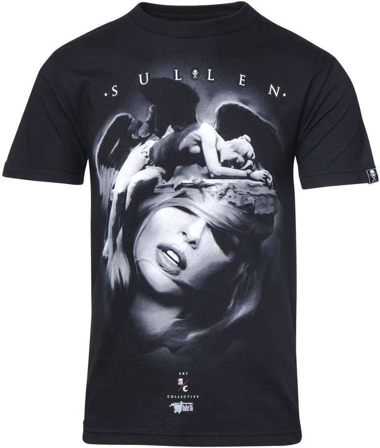 Sullen Angel Eyes Black Tee by Bullet BG (Large)
