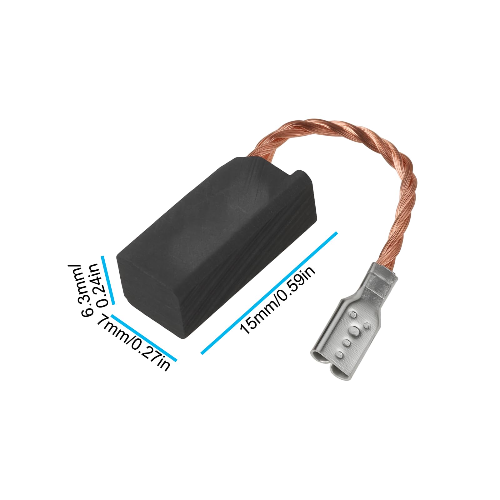 Create idea 2 works Angle Grinder Carbon Brush 15x7x6.3mm Compatible with Flex LE1503VR LBR1506VR L1506VR L1501VR - Image 4