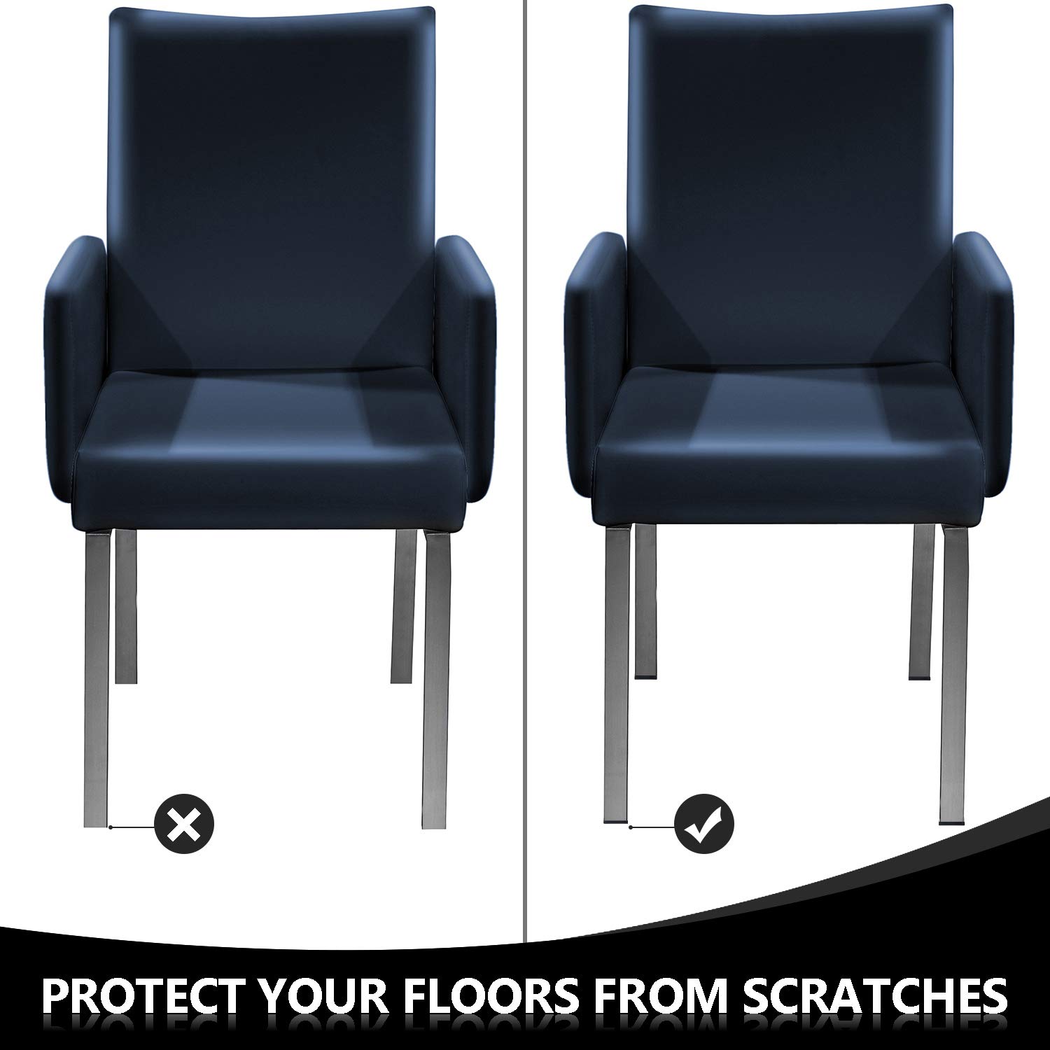 Jetec 20 Pack Square Tubing End Caps Aluminum Square