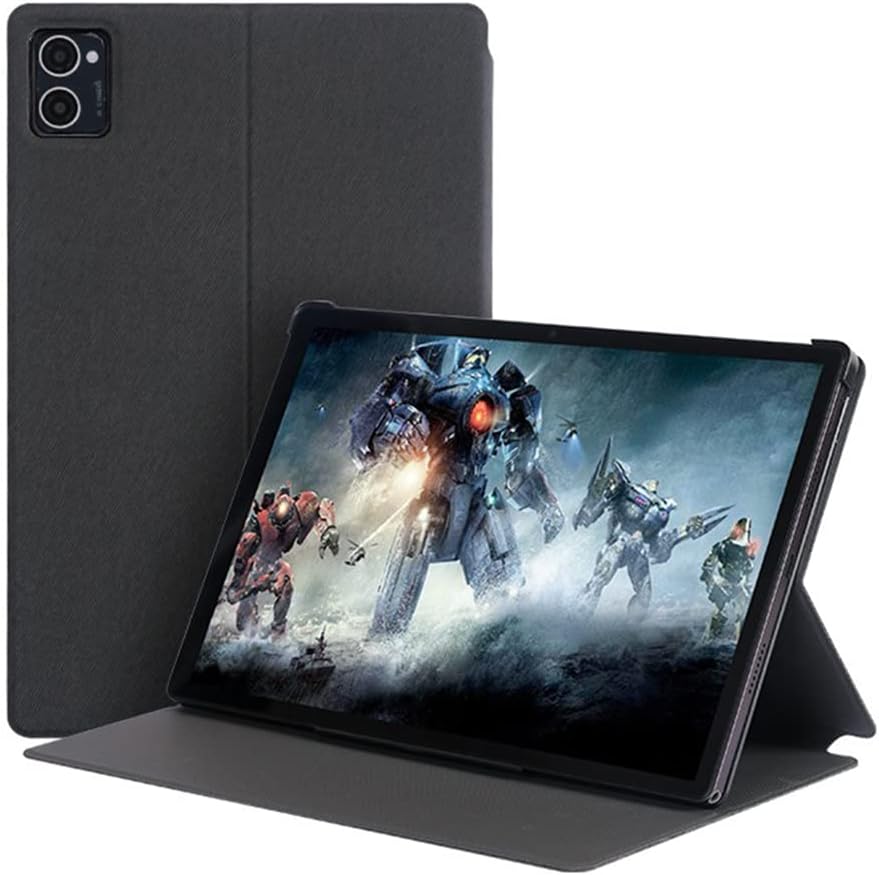Case for CHUWI Hipad XPro Tablet 10.51", PU Leather Slim Multi-Viewing Angles Stand Folio Cover with Auto Wake/Sleep Function Hard Back Shell for CHUWI HiPad XPro Tablet 10.51 Inch (Black)