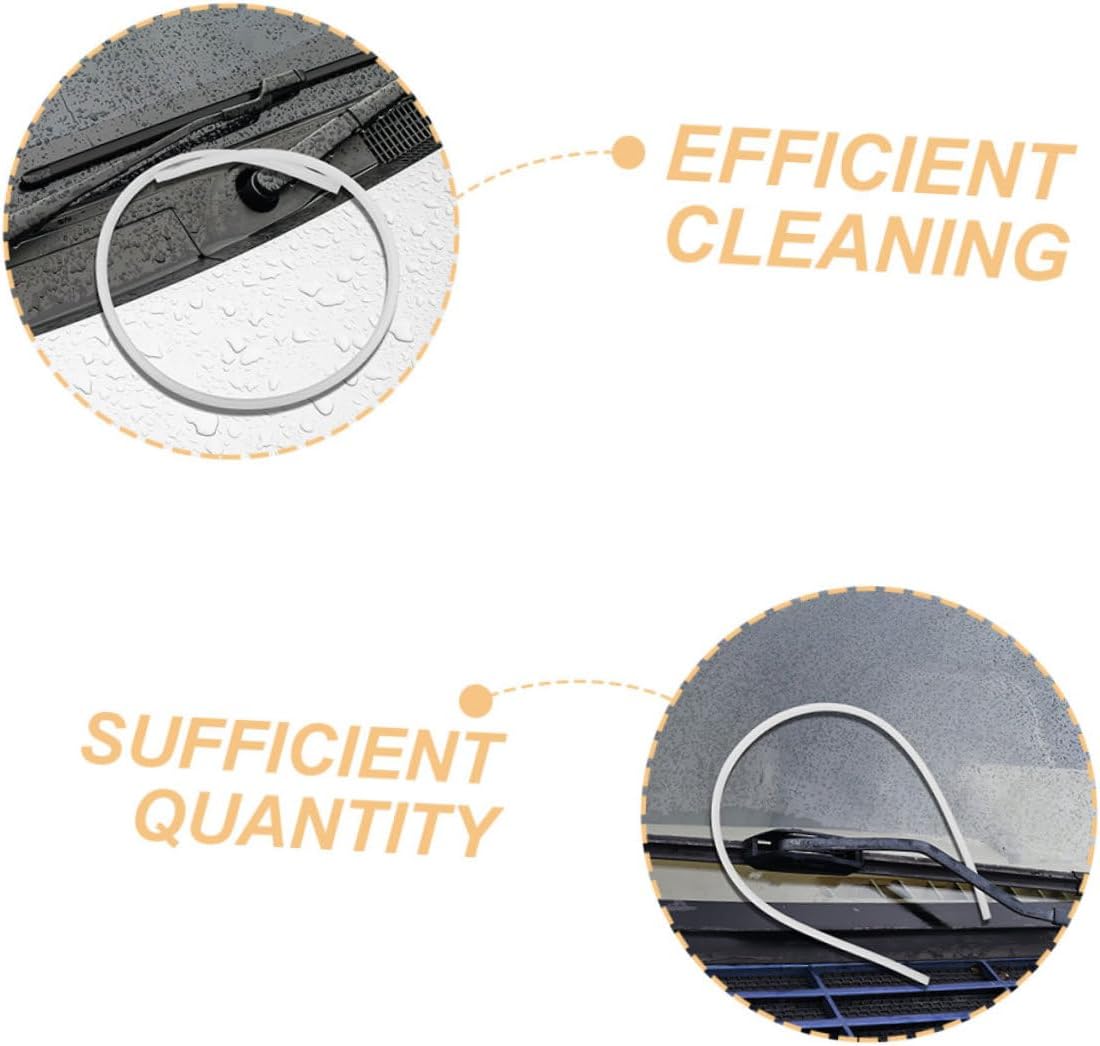 5pcs Silicone Wiper Refill Strips Easy to Install Frameless Windshield Wiper Inserts for Automotive Replacement Compatible Various Vehicle Models