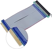 Vista 3 de PCIE Cable elevador, 7,5 pulgadas/7.5 in, 16 x Cable elevador de alta velocidad, tarjeta de extensión PCI Express Port GPU