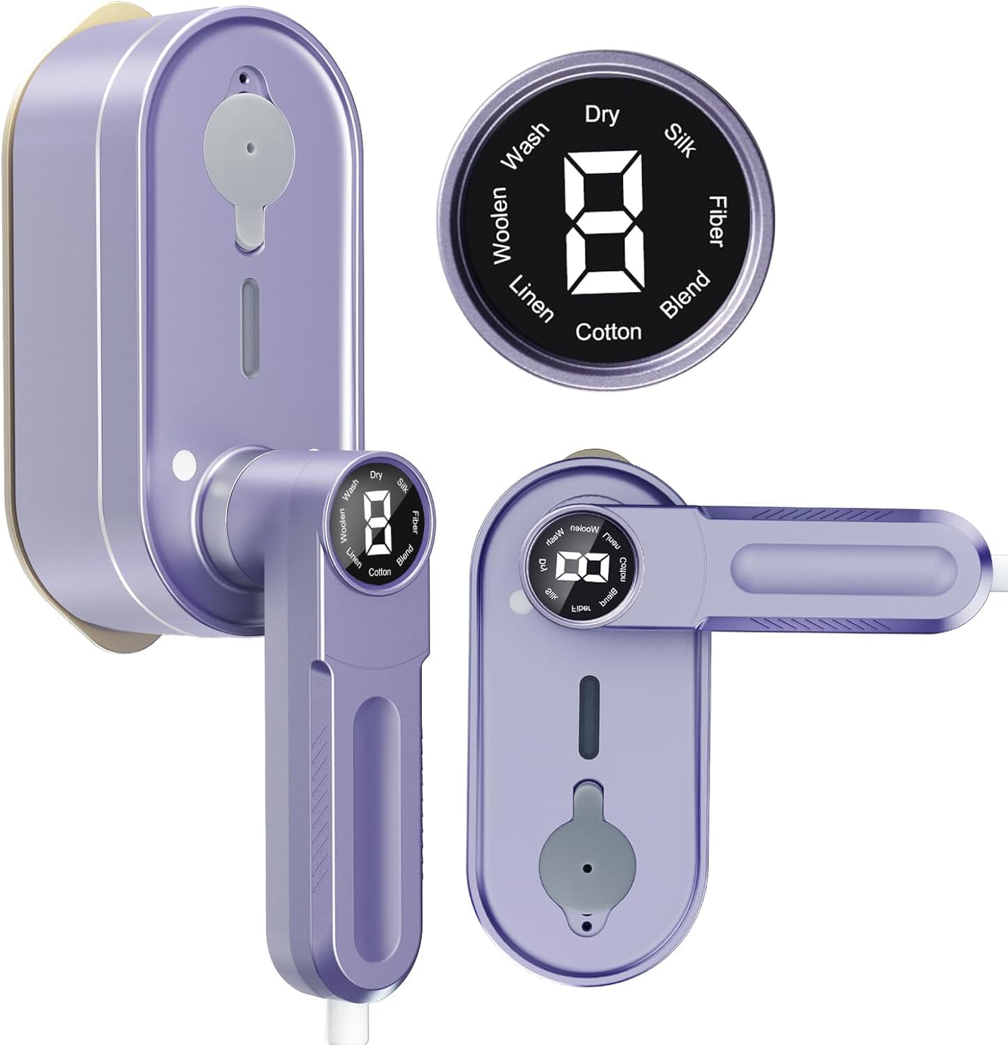 Dorany Steamer for Clothes,Portable Handheld Steamer 10s Fast Heat-up,110ML Water Tank Garment Steamer for Dry and Wet Ironing with 8-Level Adjustment and Smart Display for Travel and Home