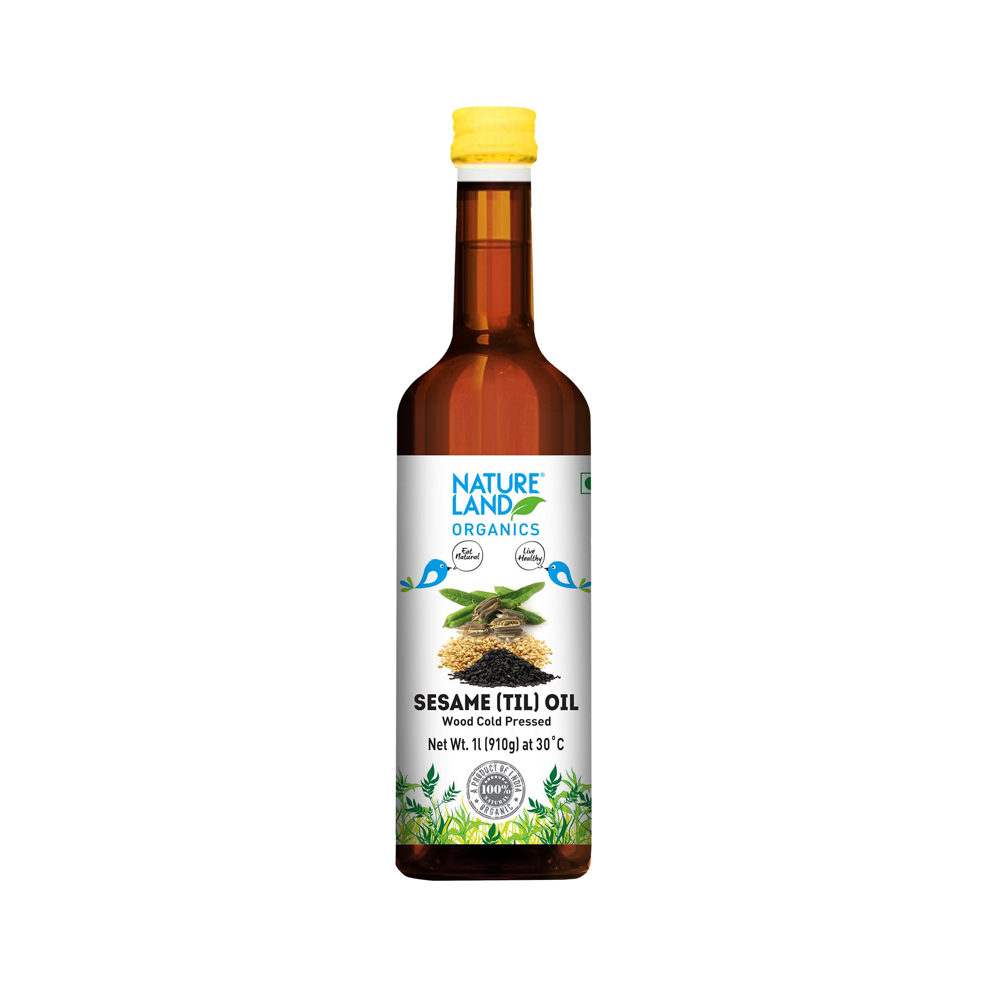 Natureland Organics Sesame Oil 1 LTR - Cold Pressed (B07B9Z1S6F) Amazon Price History, Amazon Price Tracker