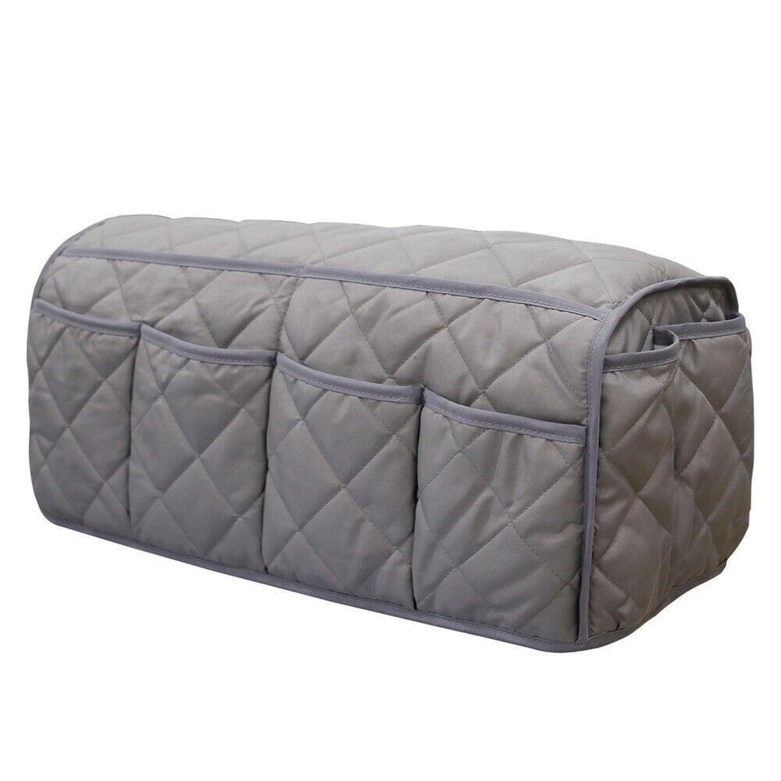 Iopklytf Grey Sofa Armrest Organizer Quilted Sofa Armrest Organizer Multi Pocket
