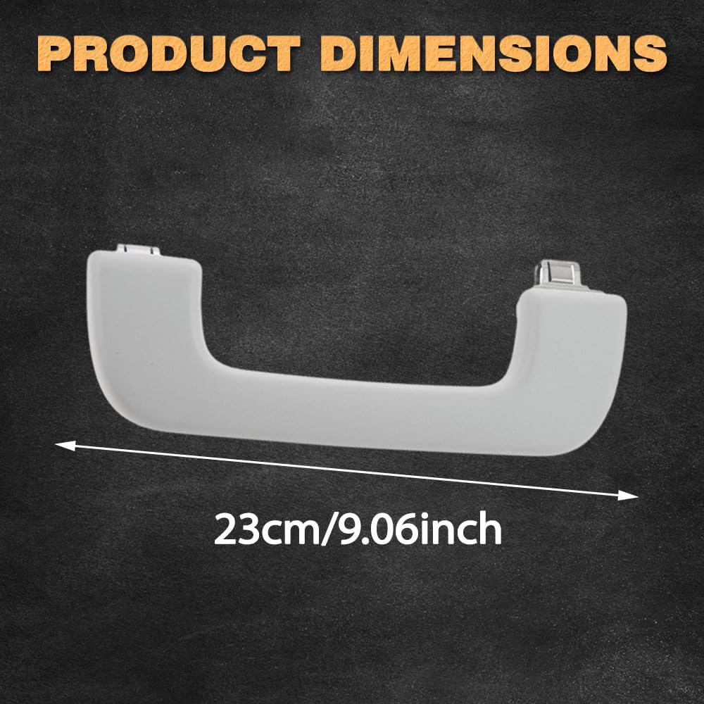 Riloer Roof Grab Handle, 1 PC Front Left and Right Gray Ceiling Handle Interior 8K0857607 Compatible with Audi Q5 2009-2014