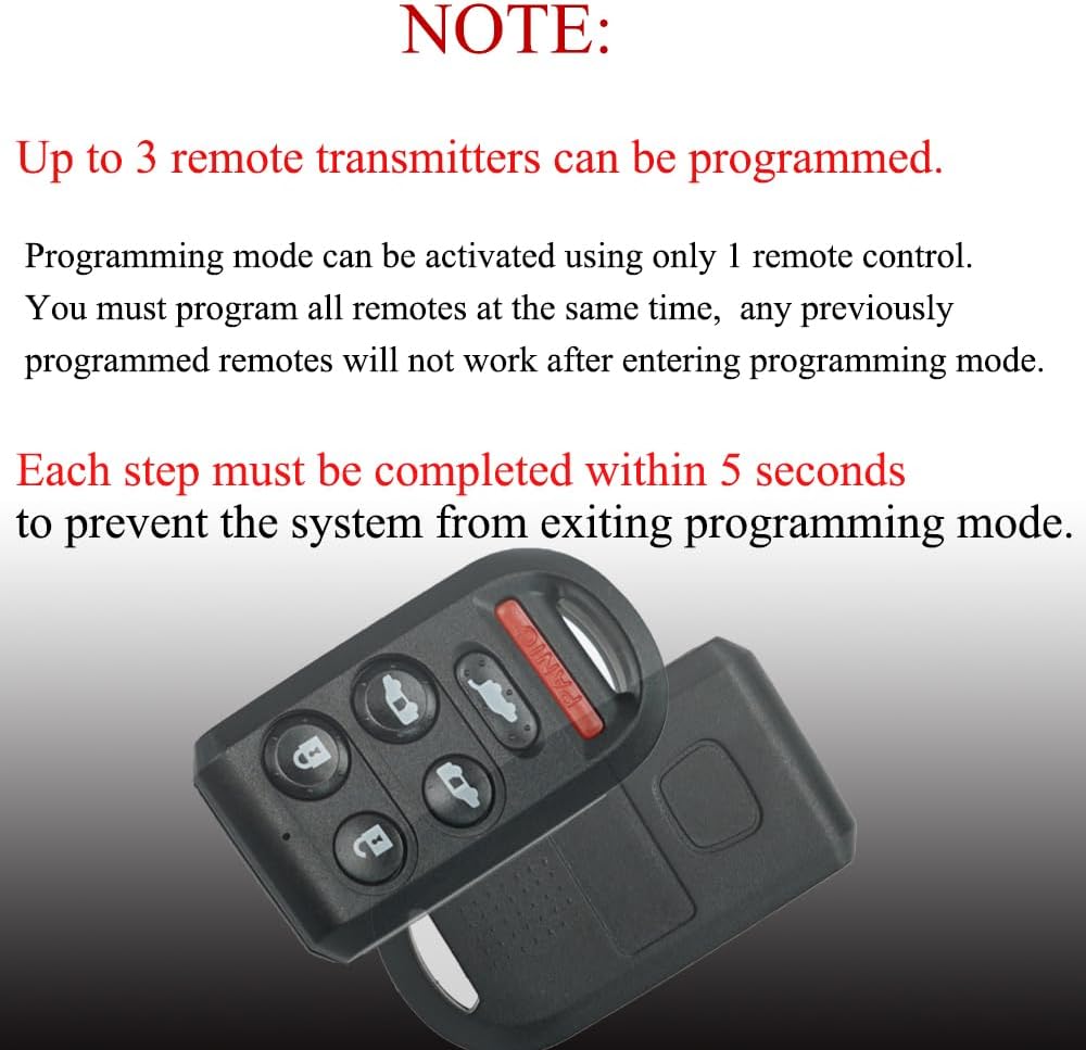 MechanMagic Key Fob Replacement Fits for 2005 2006 2007 2008 2009 2010 Honda Odyssey (FCC:OUCG8D-399H-A) Keyless Entry Remote Control 72147-SHJ-A61 314 MHZ 1Pack 6Button