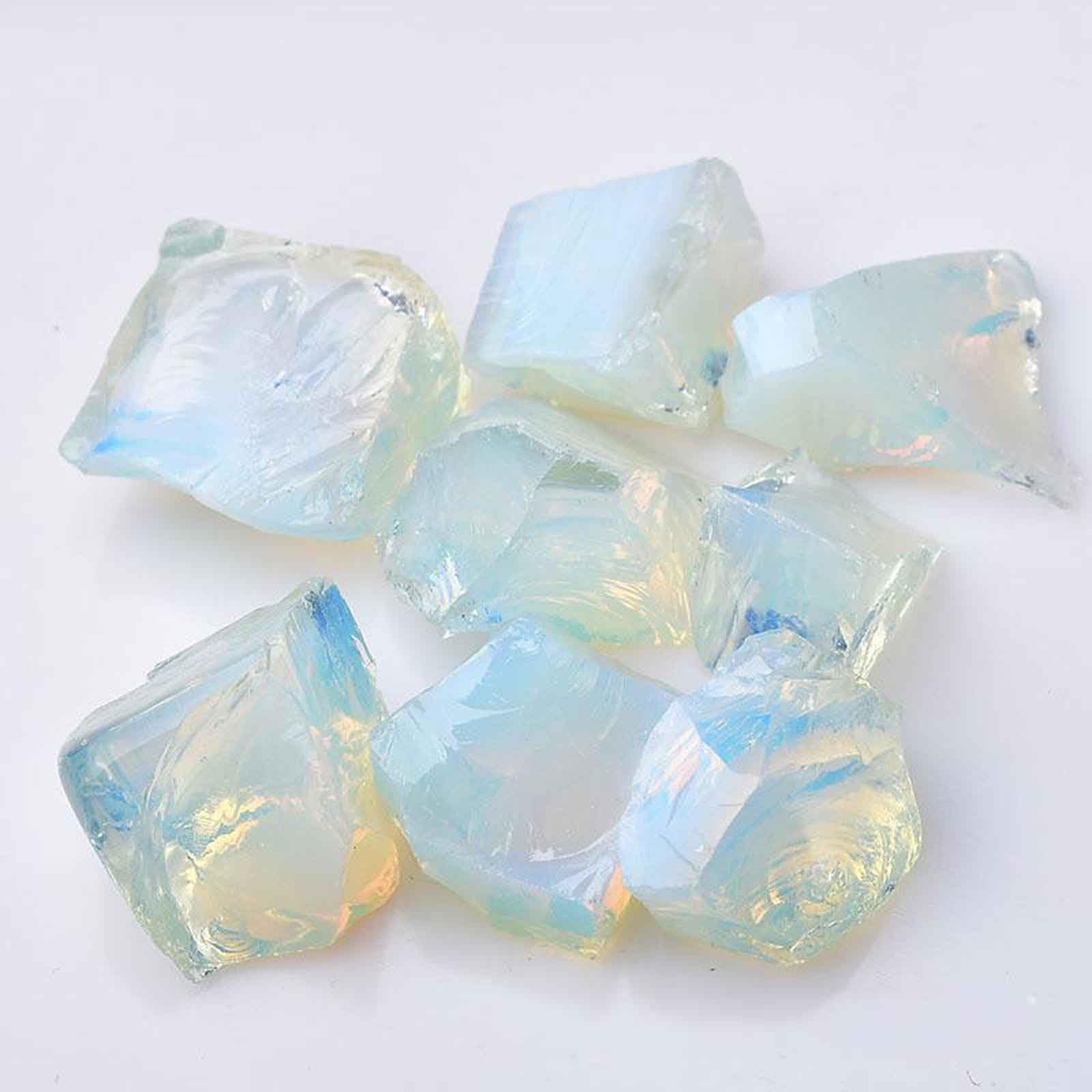 Quarzo Naturale, Cristalli Grezzi opali, for burattatura, cabbing, fontane rocciose, Decorazione, lucidatura, avvolgimento di Fili, Wicca e Reiki | 1.2~2in/2.2lb