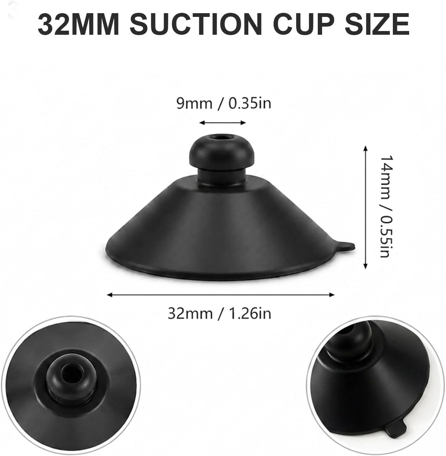 Fish Tank Suction Cup Clips,30 Pack Rubber Holders for Airline Tubing image 2