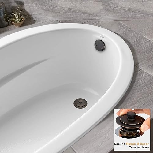 Vista 16 de Artiwell Tapón universal de drenaje de baño y tapa de elevación y giro, tapón de drenaje de bañera, reemplaza la elevación y giro, desagües