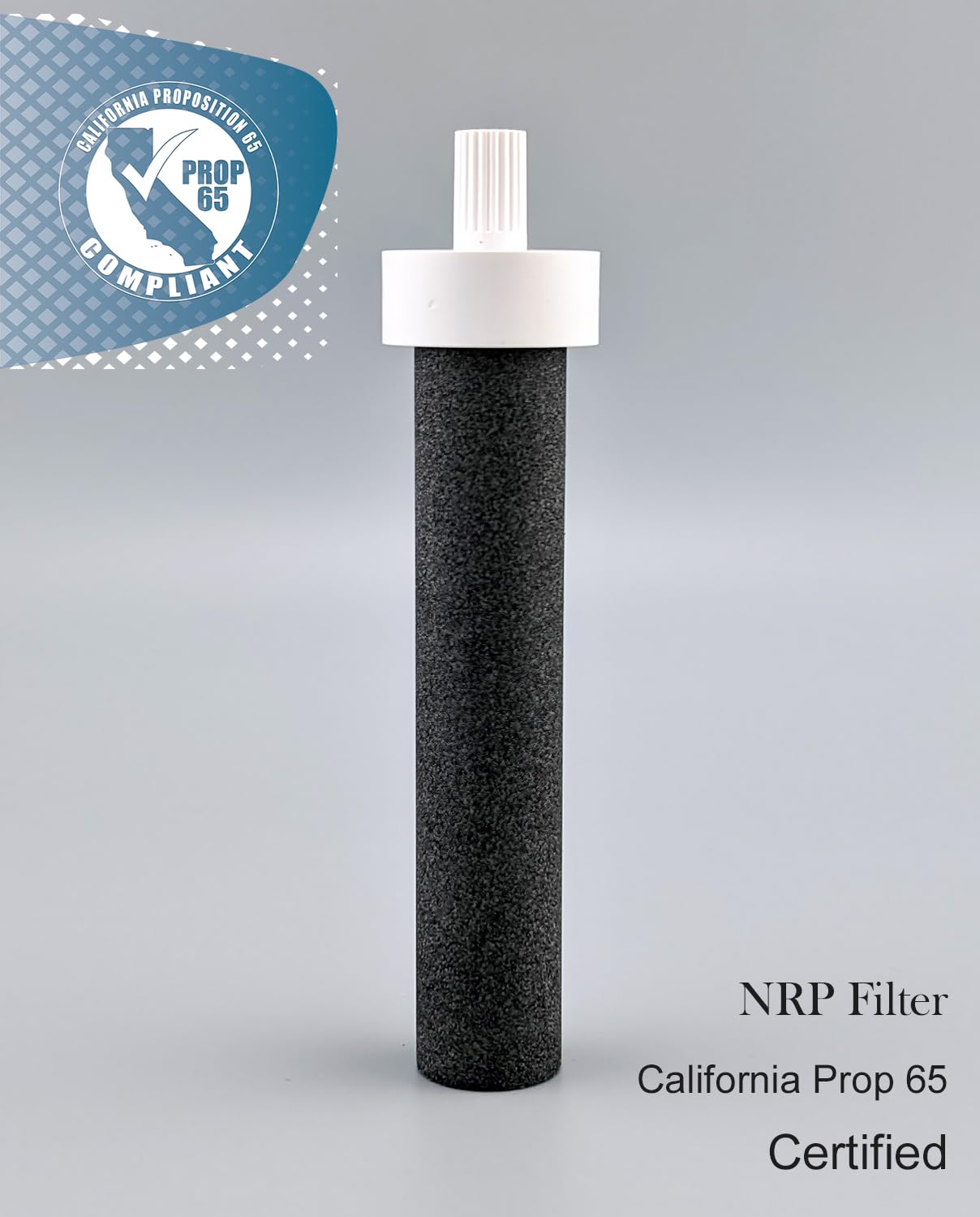 NRP Water Bottle Replacement Filter for Brita, BPA-Free Lasts Two Months or 40 Gallons, 6-pack Stainless Steel and Plastic Bottle Filter