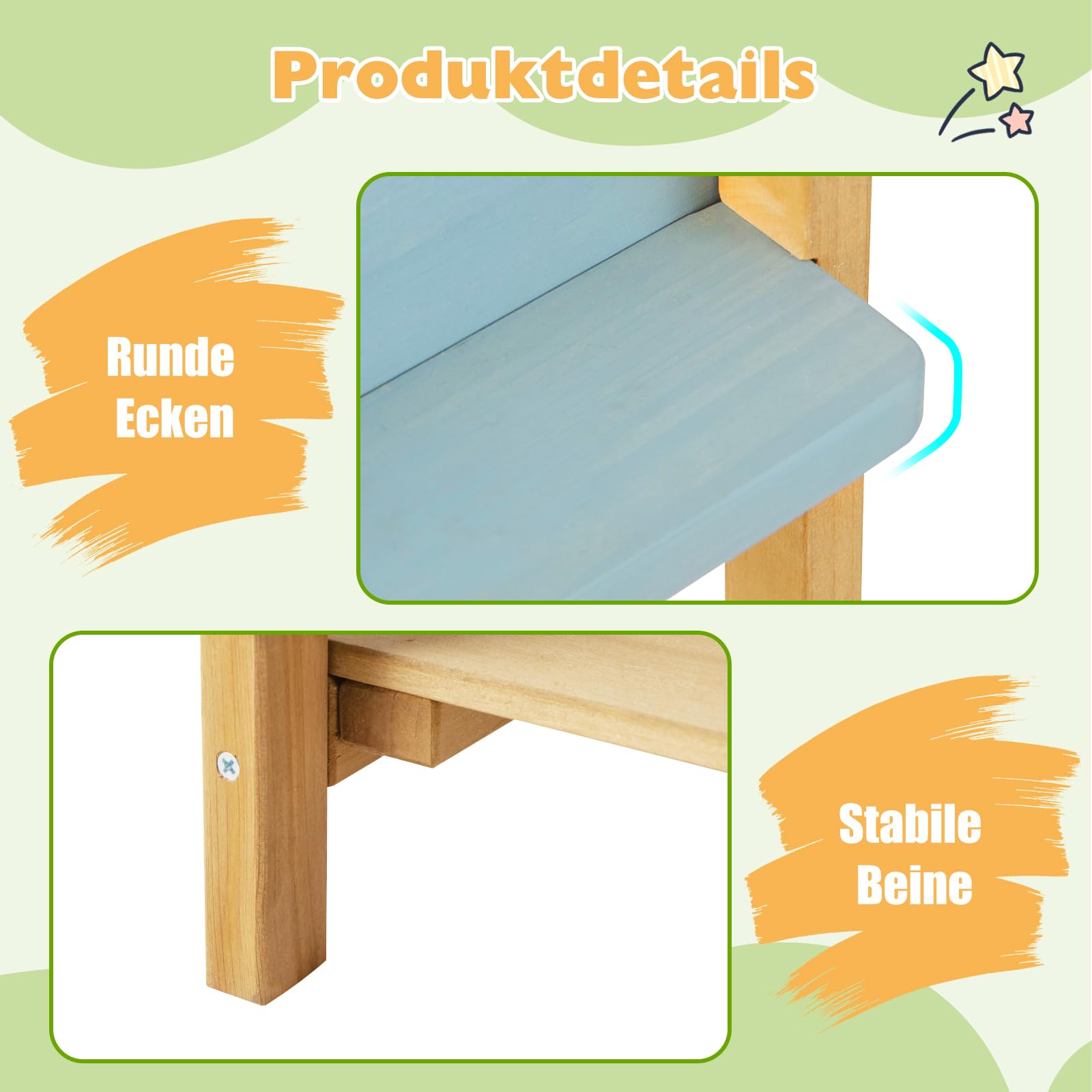 DREAMADE Matschküche für Kinder, Spielküche Outdoor mit 2 Herdplatten, abnehmbarem Spülbecken, Regalen & Haken, kreatives Küchenspielzeug für Kinder ab 3 Jahren, für Hof, Garten