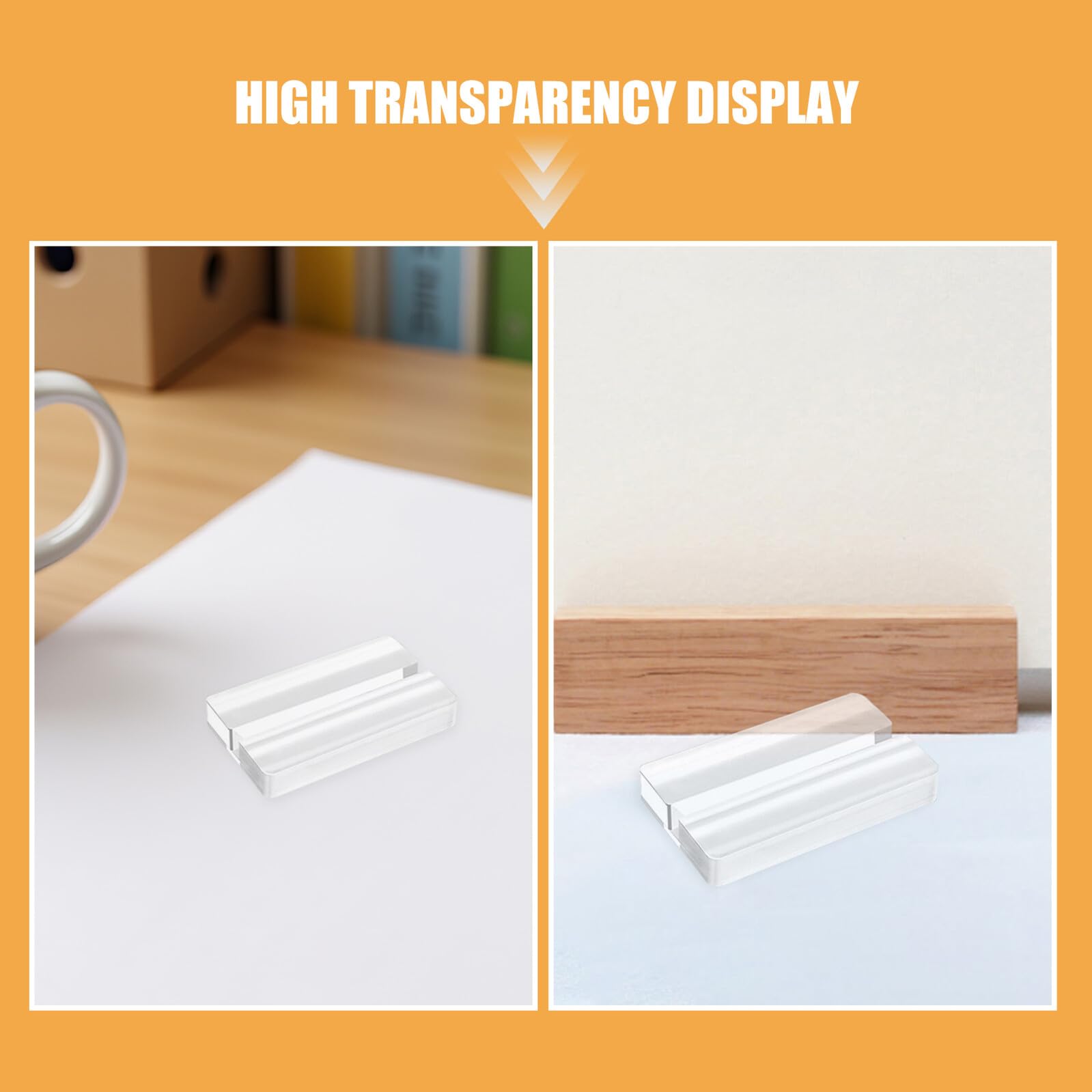 10stücke Acryl Kartenhalter Tischkartenhalter aus Acrylglas Kartenständer für Platzkarten Tischnummernhalter Transparente Kartenhalter für Ausstellungen und Büros