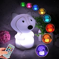 Glinrui Fox Night Lights Bedside lamp Bedroom Light for Kids Baby Nursery lamps - Break Resistant Eye Caring