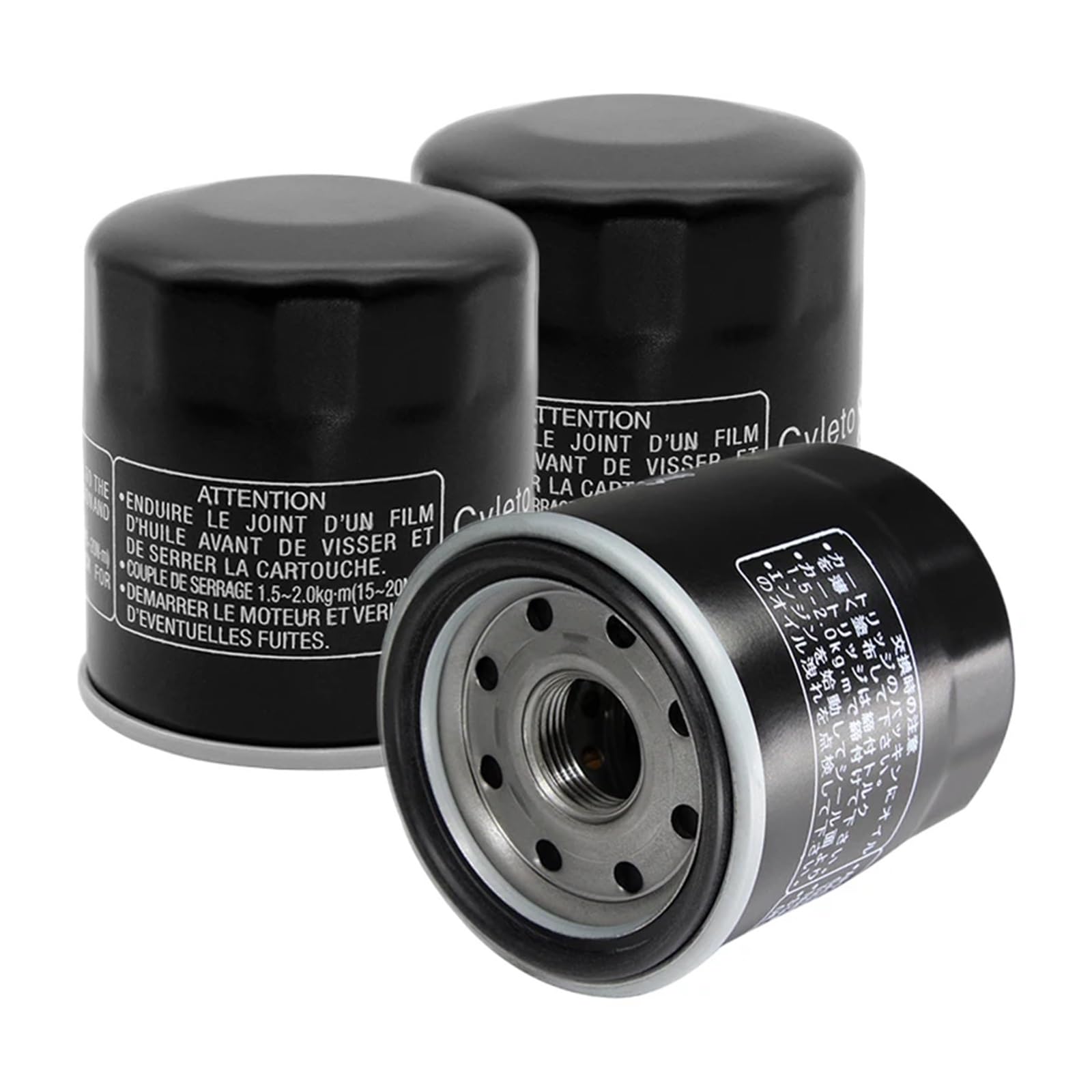 Filtr oleju motocyklowego do ZZR400 ZZR500 ZZR600 ZZR1400 ZG 1400 Concours ZXR250 ZXR400L ZXR400R ZXR 750 ZXR750R(Black 3)