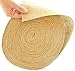 4 Inch Burlap Ribbon Roll. Massive 50 Yards No-fray Jute Spool by Drency
