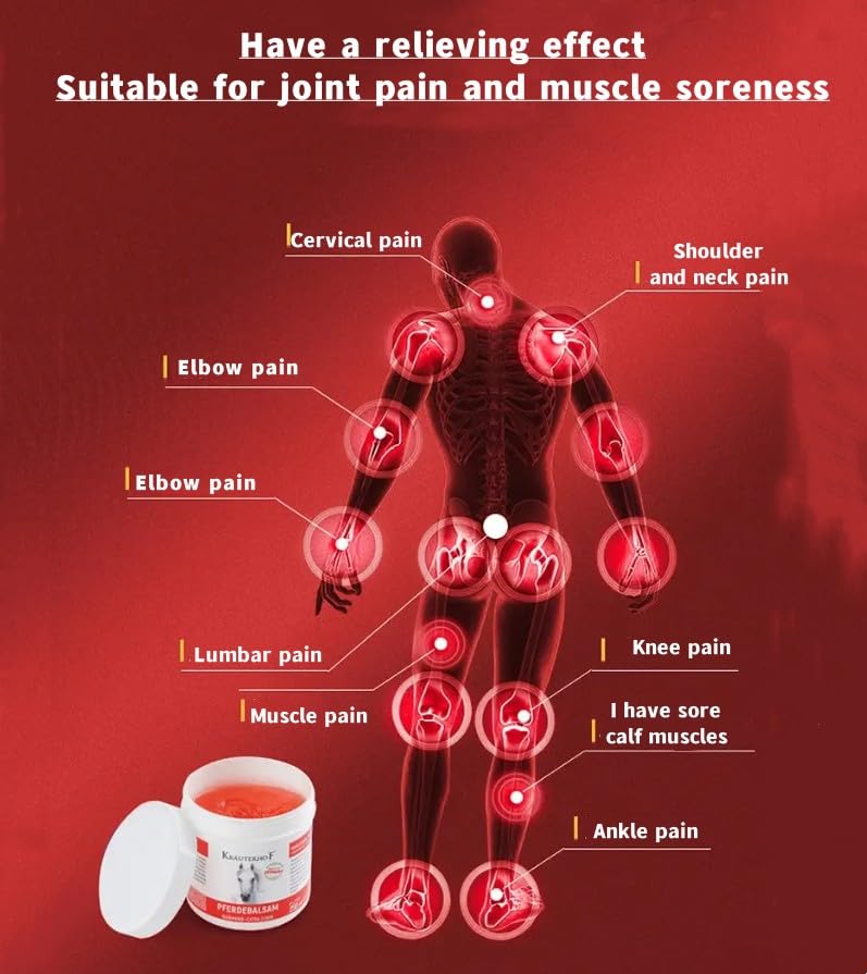 Miniatura 3 de Alemania importó la crema del masaje del gel del masaje del aceite del caballo 250mL