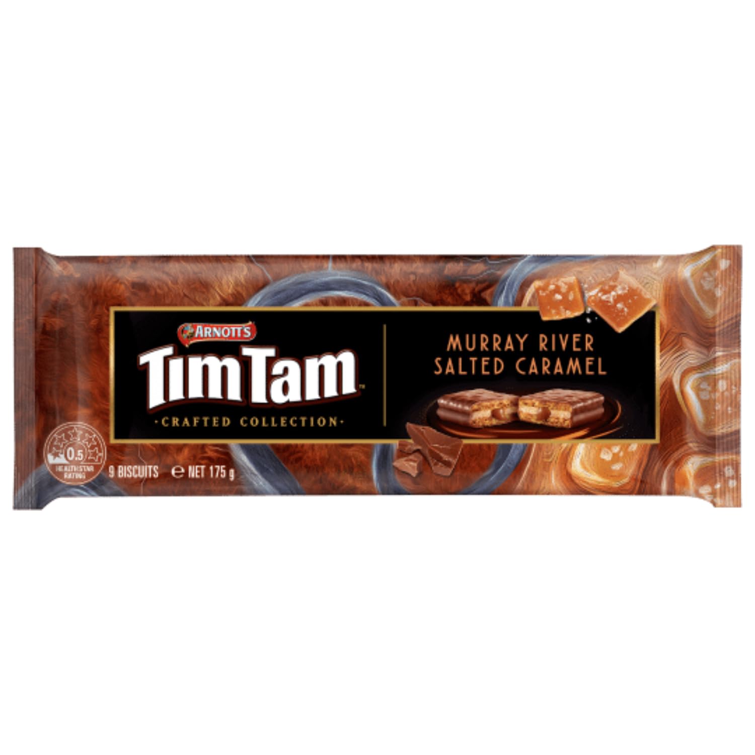Arnott's TimTam Crafted Collection Murray River Salted Caramel Chocolate Biscuits, 200g (IMPORTED-AUSTRALIA)