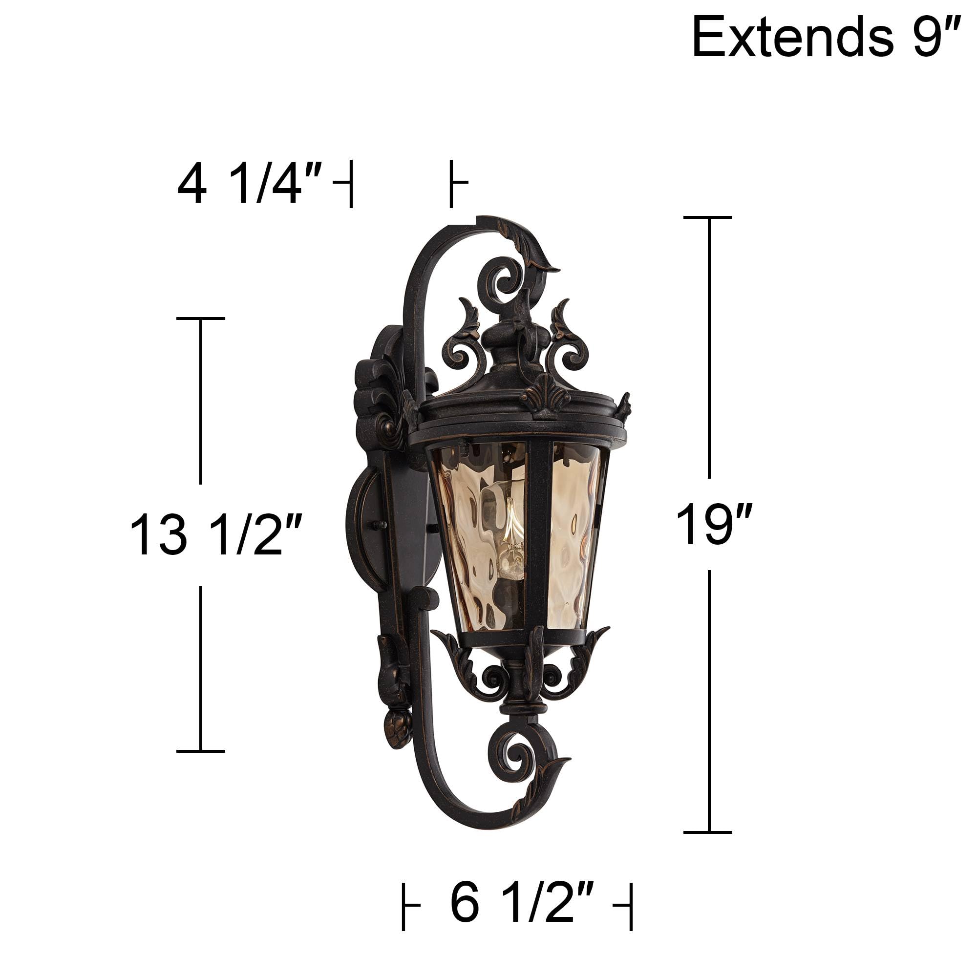 John Timberland Casa Marseille European Vintage Outdoor Wall Light