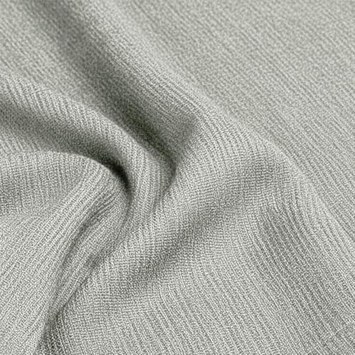 Image of HOMEMONDE 3 Seater Sofa Cover with Tassels |Soft, Durable & Textured Chenille Fabric with Tassels | Sofa Cover Mats for Living Room, Bedroom, Drawing Room & Office (76 X 178 CM, Silver Grey)