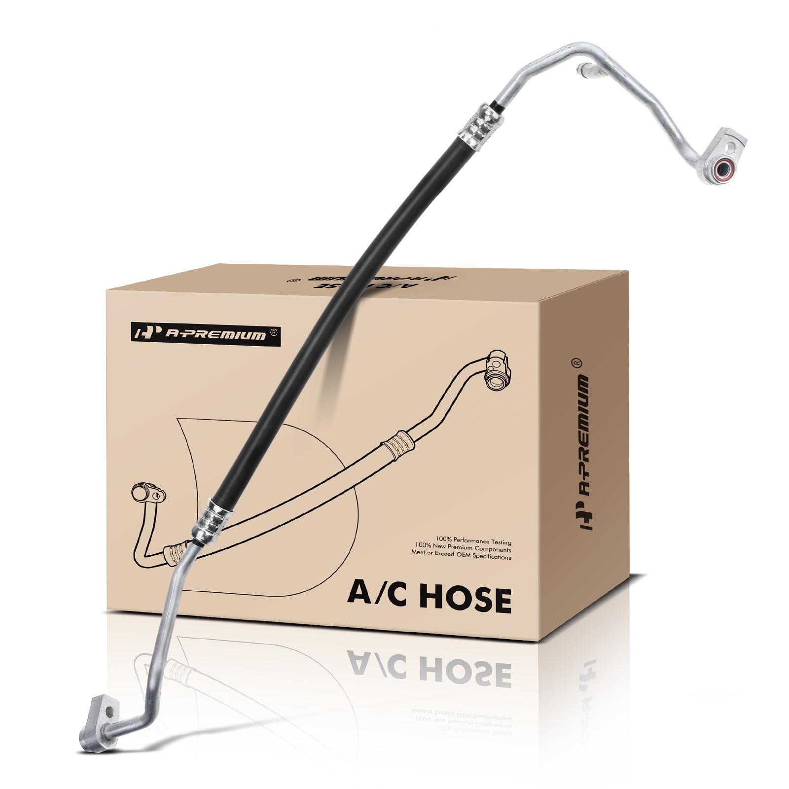 A-Premium A/C Discharge Line Hose Assembly Compatible with Ford Transit Connect, 2014 2015 2016 2017 2018, 2.5L, Compressor to Condenser