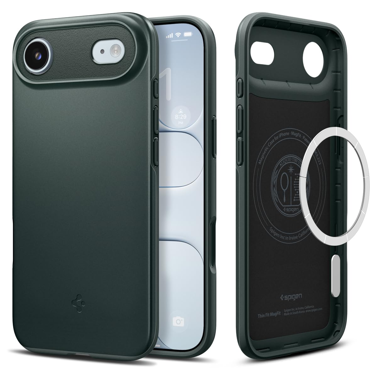 Spigen Thin Fit MagFit Back Cover Case Compatible with iPhone 17 (TPU + Poly Carbonate | Black) — Amazon image 16