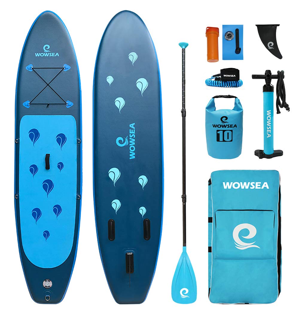 WOWSEA Bionics B1 Inflatable Paddle Board, Durable and Stable Leisure Paddle Board, Yoga & Fitness S