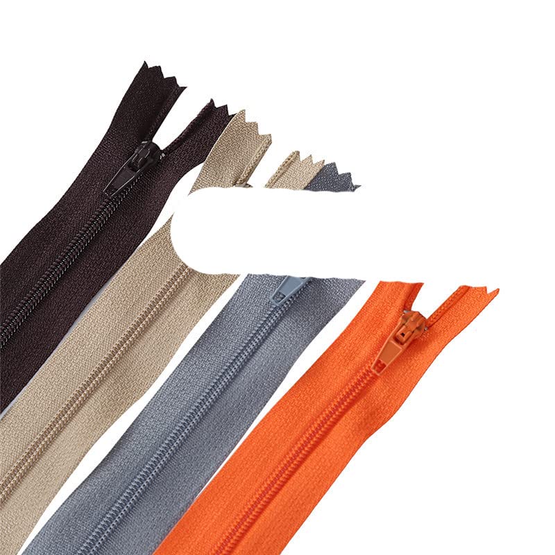 50/100 cerniere a spirale in nylon da 7,5-30 cm, per sartoria, cucito, artigianato, 20 colori, 100 pezzi, 25 cm