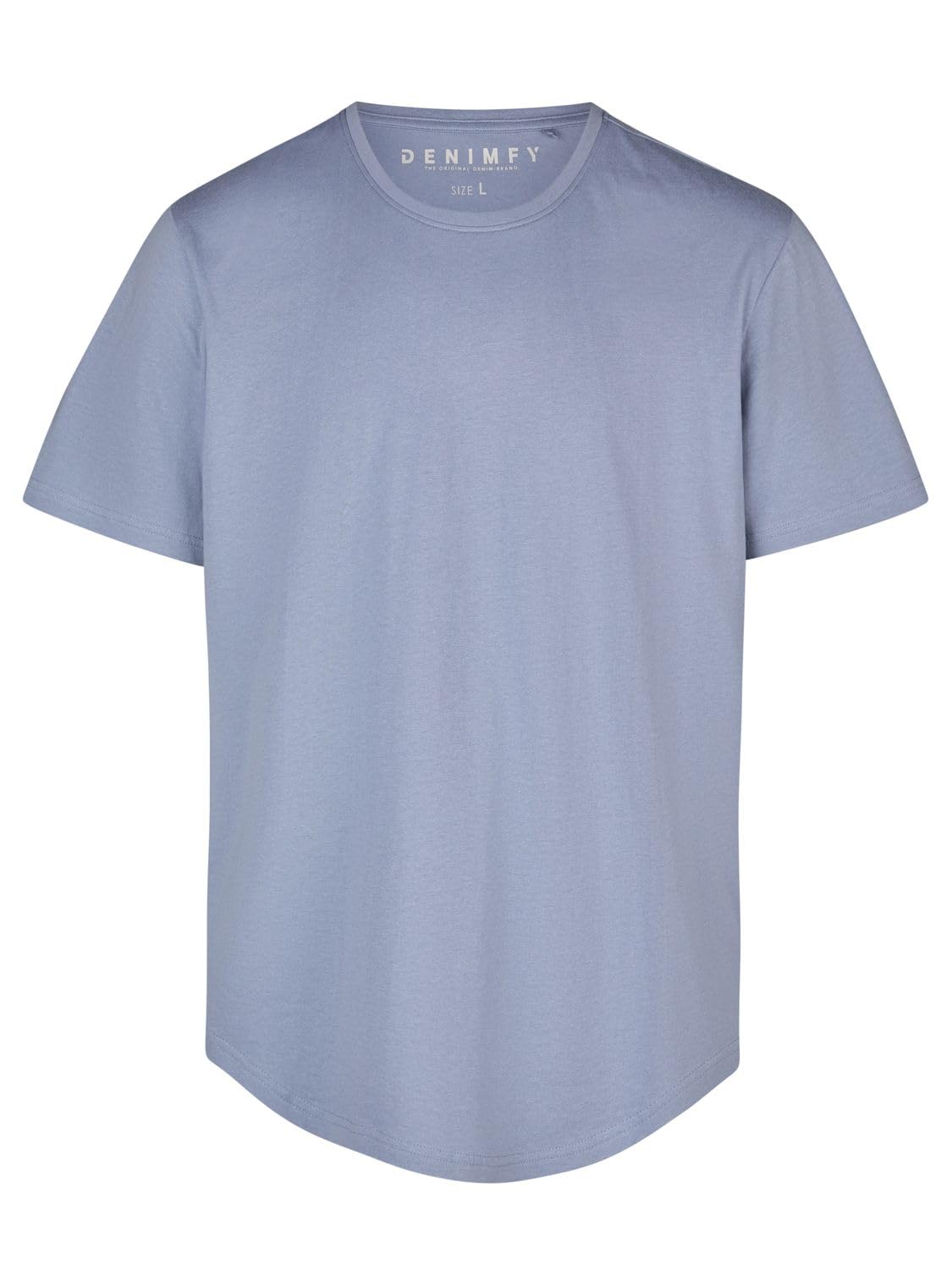 DENIMFY Tshirt Herren lang geschnitten Set 100% Baumwolle Regular Fit | DFPaco 4er Pack Basic Rundhals Kurzarm Sommer Tee Shirt Schwarz Weiß Blau Grau Grün S M L XL XXL 3XL 4XL 5XL
